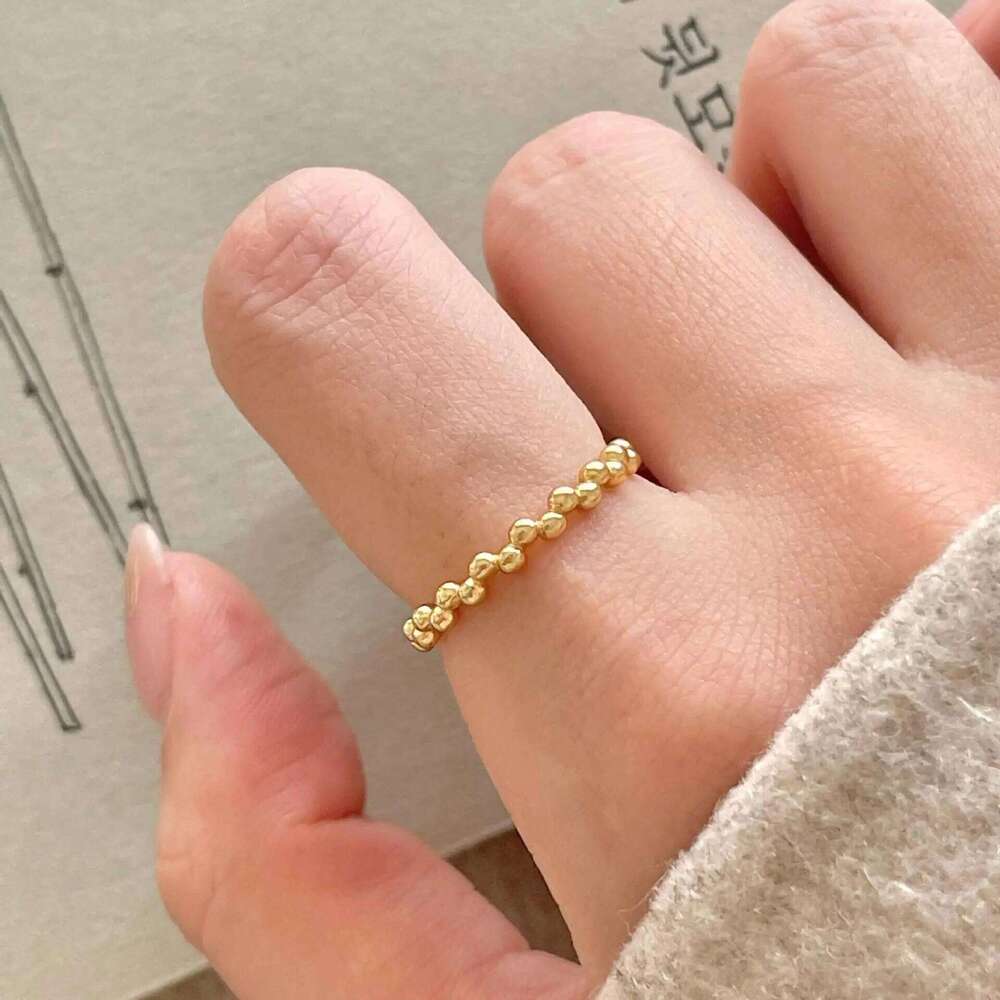Sterling Silver Round Ball Adjustable Rings For Women Ladies Wedding Vintage Jewelry Wholesale Accessories Moneys 925 H260312