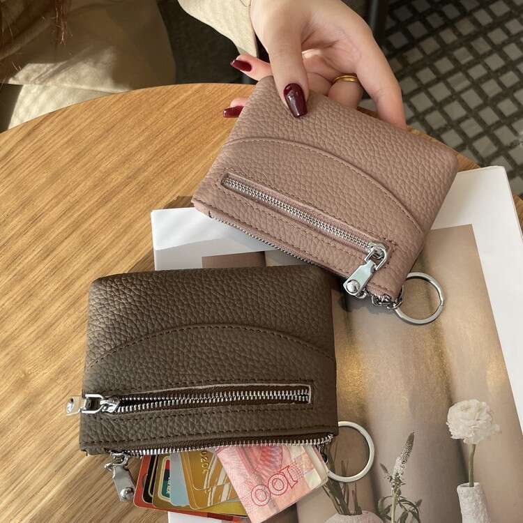Luxury fashion wallet Women S Short Compact Thin Zipper Purse New Simple Design Coin And Key Storage