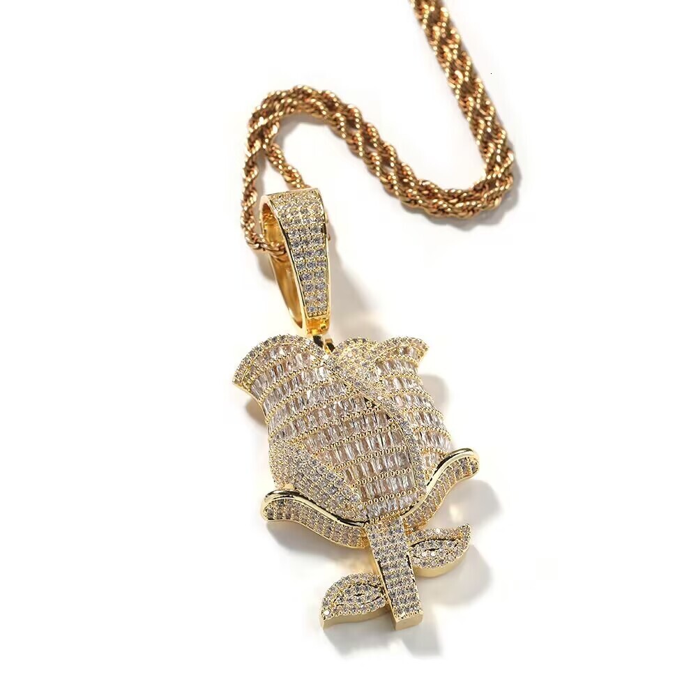Fashion Jeweller Iced Out Miami Dollar Rich Money Bag With Trap Letter Pendant Necklace