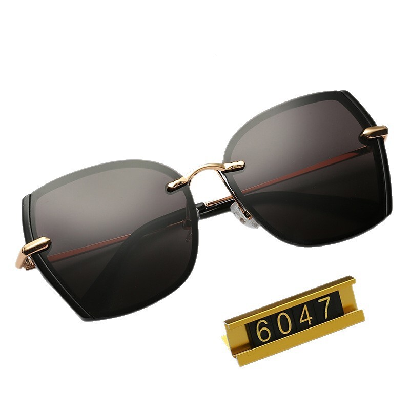 Polarized Driving Anti-Glare for Women Fashionable Internet Celebrity Style Frameless Trendy Korean Version Sunglasses