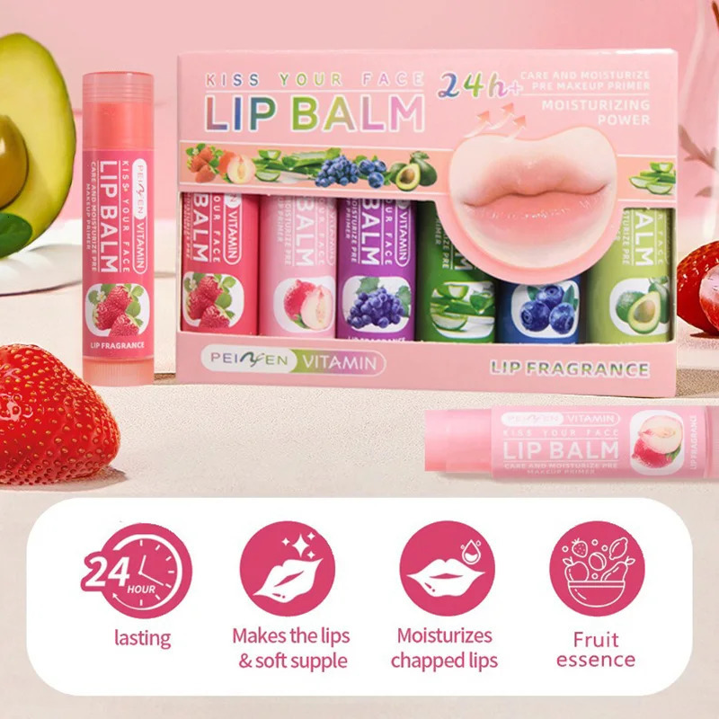 Pennyfun Fruit-Flavored Lip Balm Set Ultra-Hydrating and Moisturizing Formula - -Selling Lip Treatment with a Variety 260304