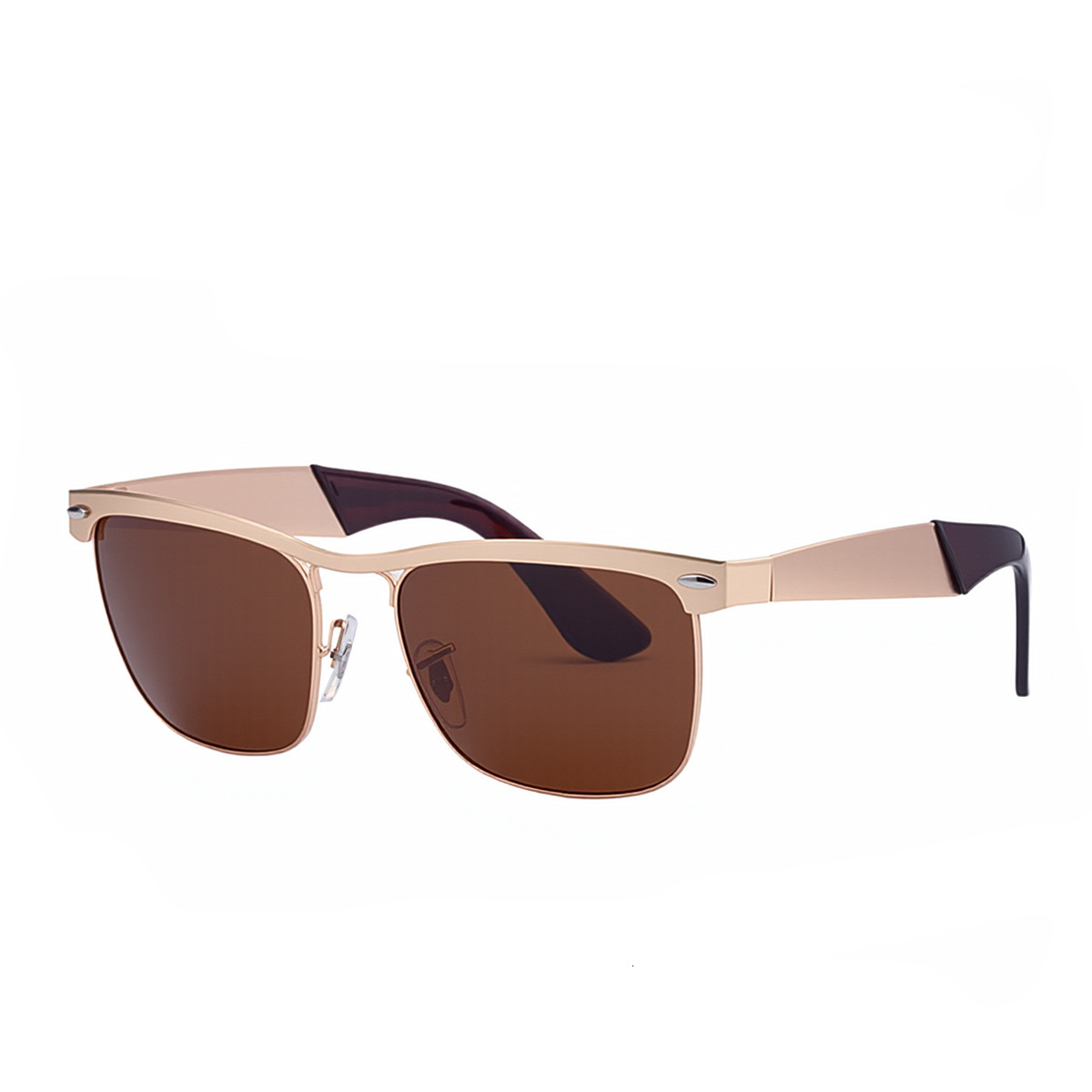 2026 New Fashion Square Frame Polarized with Stainless Steel Legs Outdoor Sun Protection Sunglasses for Men