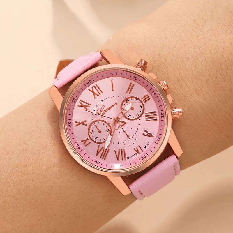 Watch For Women Fashion Casual Leather Belt Watches Simple Ladies Round Dial Quartz Wristwatches Dress Clock Reloj Mujer