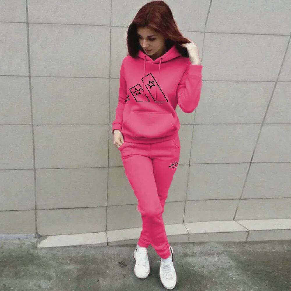 Hoodie Pants Sets Women's Autumn Winter Sweatshirt Sweatpant 2pcs Sports Outfits Home Outdoor Jogging Suit New Designer Clothes C260312