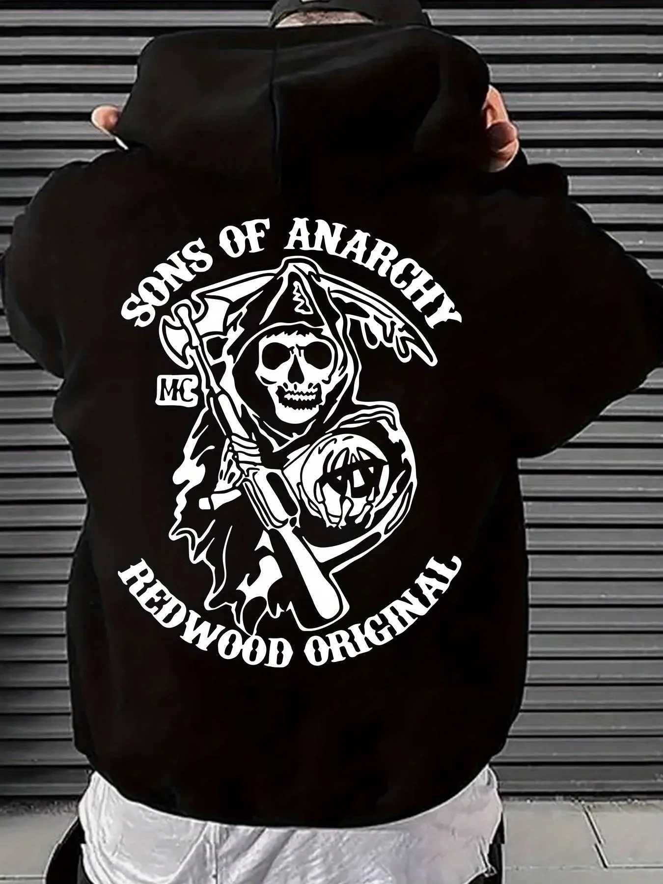 2025 Stylish Cool Skull Print Men Women Hooded Sweatshirt Autumn Winter Daily Outdoor Vacation Fitness Casual Warm Sportswear M260312