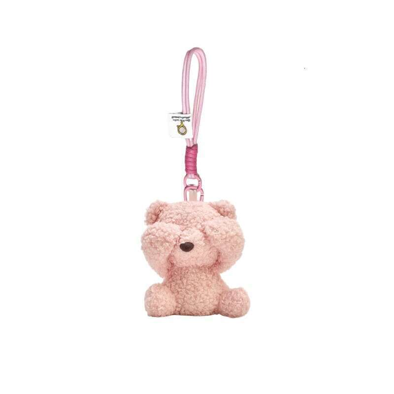 Internet Celebrity Teddy Shy Toy Bear Doll Pendant Plush Car Keychain Gift Backpack School Bag Decoration