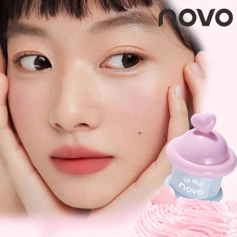 Matte Mud, Long-Lasting, Non-Stick, velvet Gloss, Dual-Use For Lips & Cheeks, Create Bright And Attractive Lip Makeup W260311