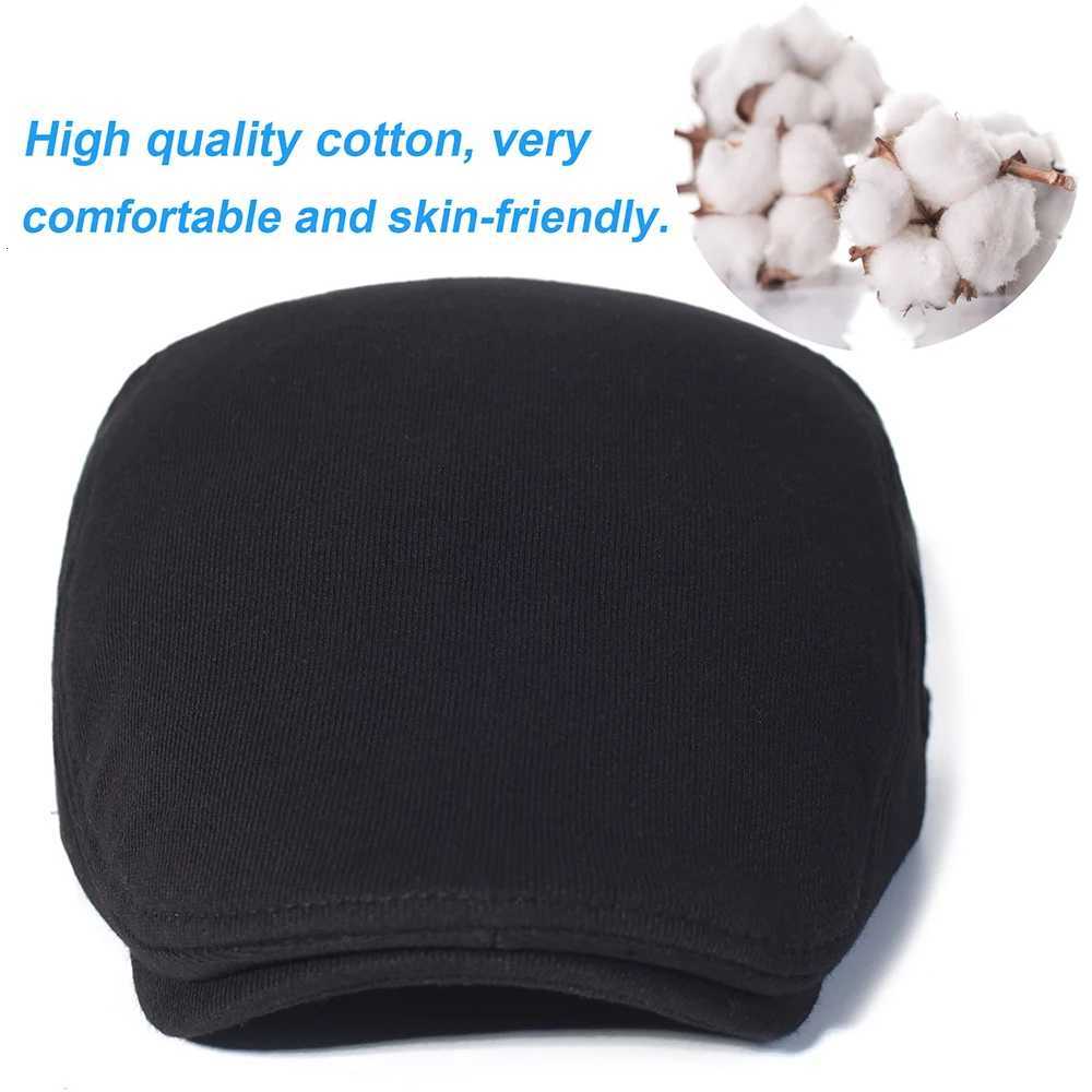 Cotton Adjustable Newsboy Caps Men Woman Casual Beret Flat Ivy Cap Soft Solid Color Driving Cabbie Hats H260312 - view 6