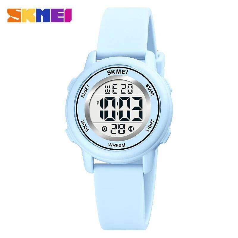 SKMEI 1721 Digital Children Wristwatch Color Waterproof Sport Colorful Kids Shockproof Electronic Watch for Boy Girl Clock 1451