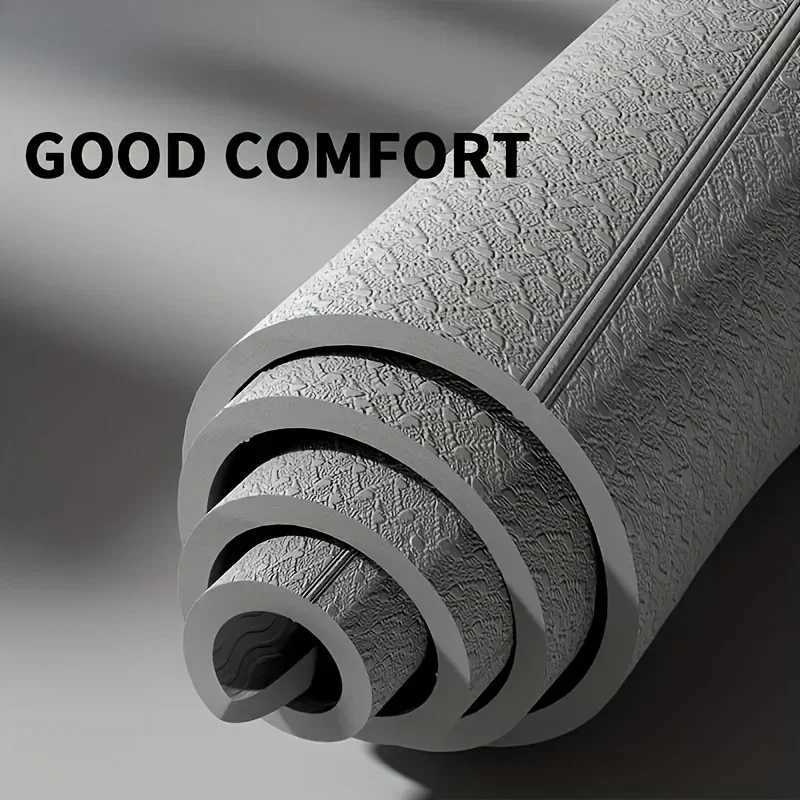 183X61Foldable TPE Yoga Mat Eco Friendly Double Sided Non-slip Folding Travel Fitness Mat for Yoga Pilates Floor Workou M260312