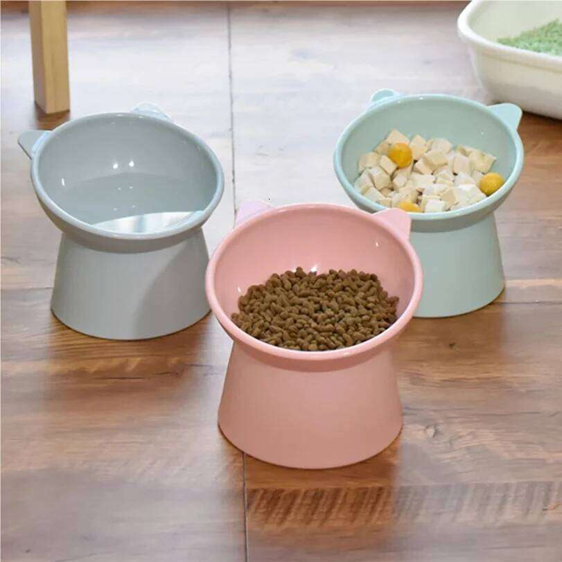 2022 Hot High Foot Dog 45Neck Protector Cat Food Water Feeding Cup Pet Feeder Bowl 26Y0312