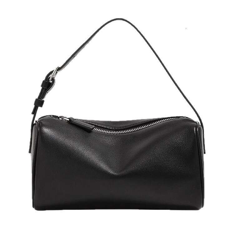 Crossbody Small Layer Cowhide Simple Design Pen Pouch Handbag Genuine Leather Women S Pillow Underarm Bag