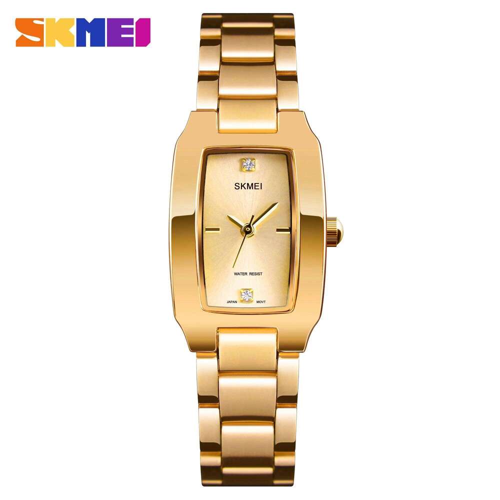 SKMEI 1400 Luxury Quartz Watch Woman Sports Silver Steel Waterproof Ladies Wristwatches Dress Women Girl Clock Relogio Feminino