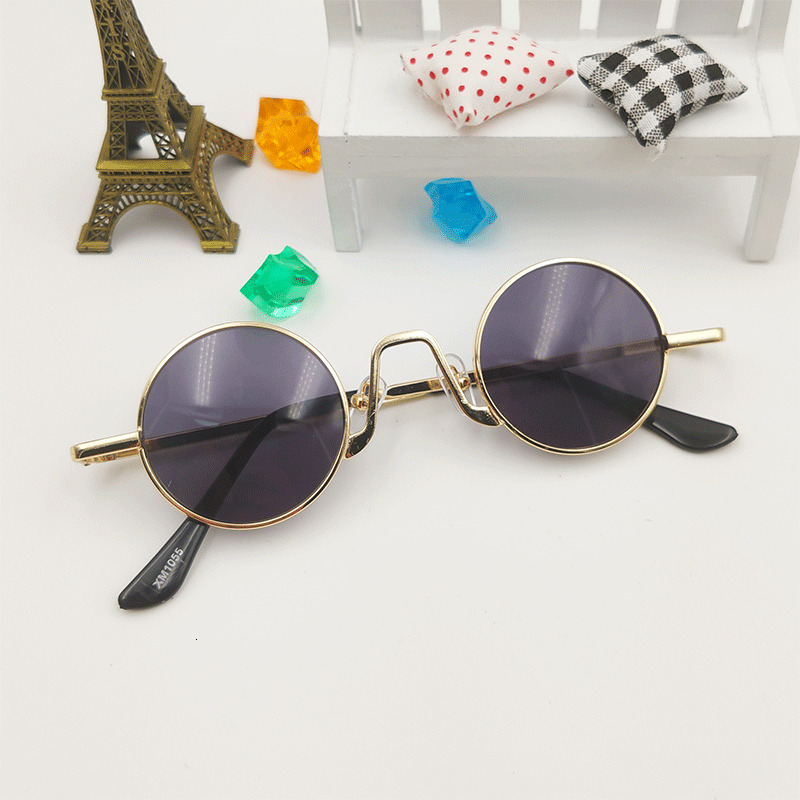 Foreign Trade Internet Celebrity Same Personality Glasses Children Metal Small Round Sunglasses Fruit Ins Style