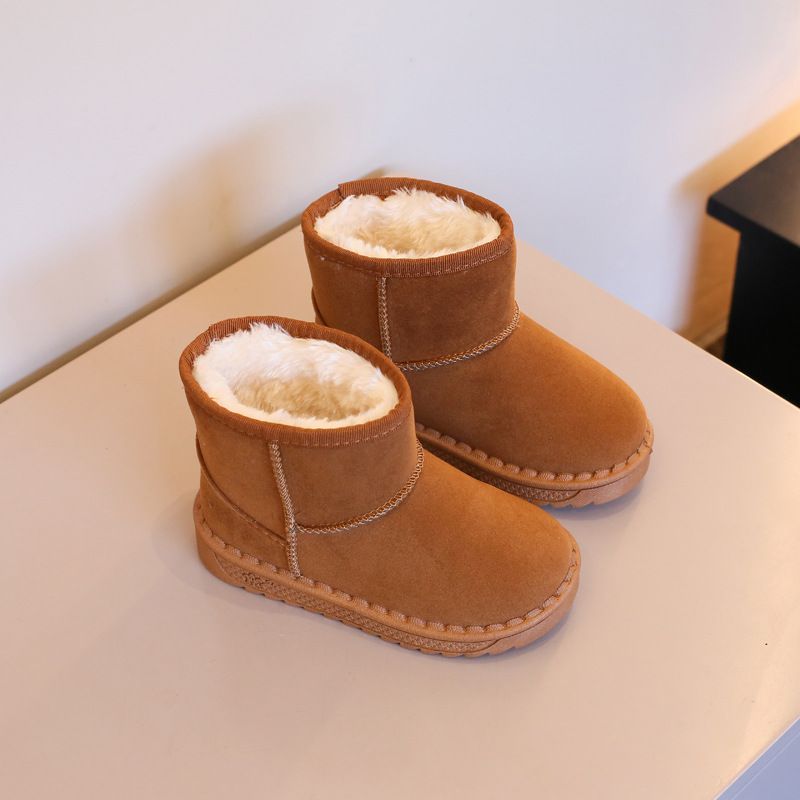 Kids Boots Boys Girls Anti Slip Snow Boots Warm Walkfashion Children's Toddler Boots Winter Cotton Shoes Sizes US8C-US4Y W01098