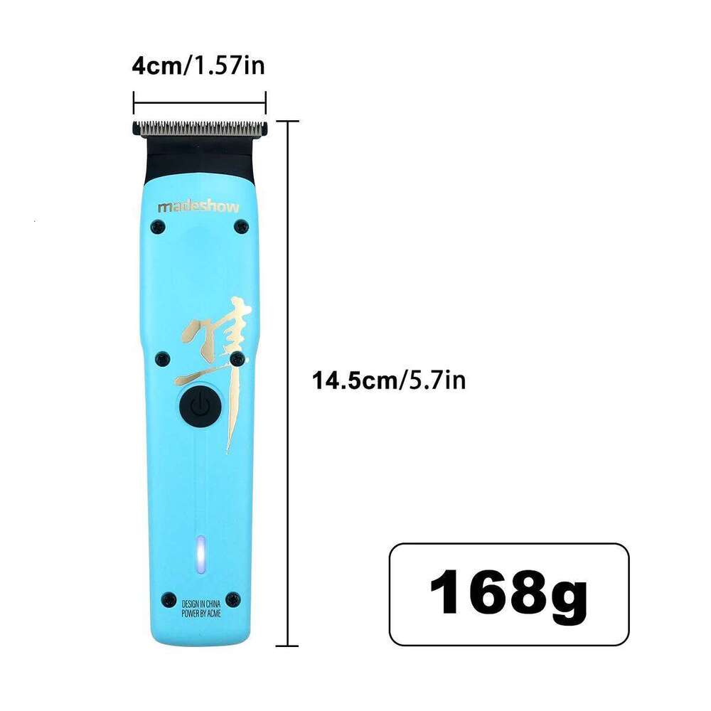 Madeshow M16 Men's Clipper DLC Coating T-Blade Zero Gapped 6500RPM DC Motor Professional Hair Trimmer Finishing Machine C260312