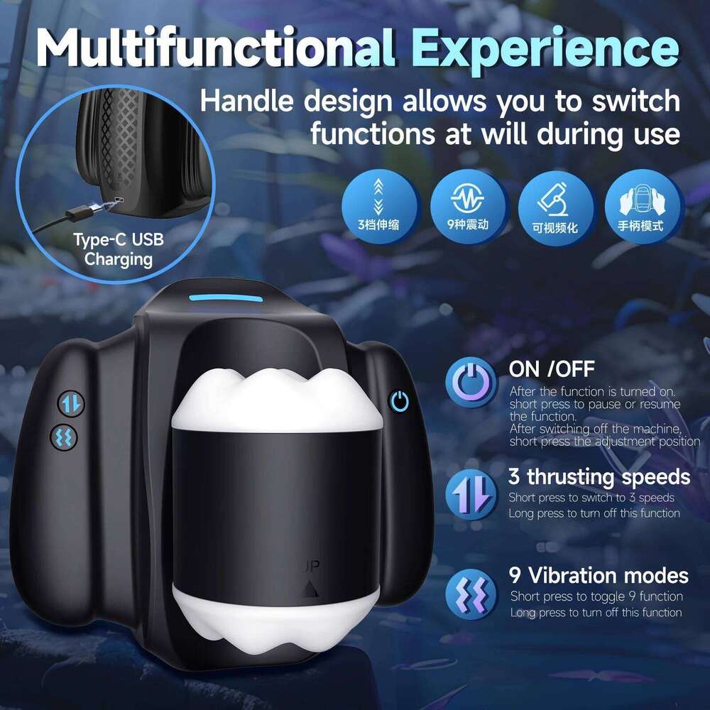 APP Controls Male Masturbation Cup Automatic Thrusting Vibration Watch Video Vagina Anus Real Pusssy Adutl Shop Sex Toys For Men Z260311