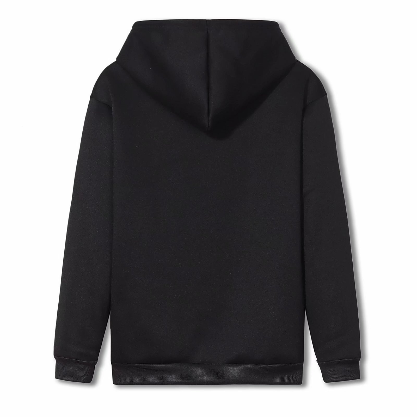 New Winter Designer Hoodie Fleece-lined Plain Large-size Sweatshirt Student Zip-up Sports Hoodie -style Casual Loose Jacket