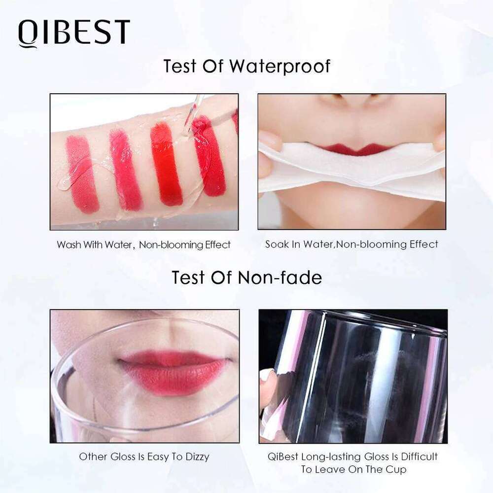 NICEFACE Hot Color Gloss Waterproof Matt Lipgloss Lasting Nude Liquid Lipstick Cosmetic Sexy Women Tint Makeup Lip Stain W260311
