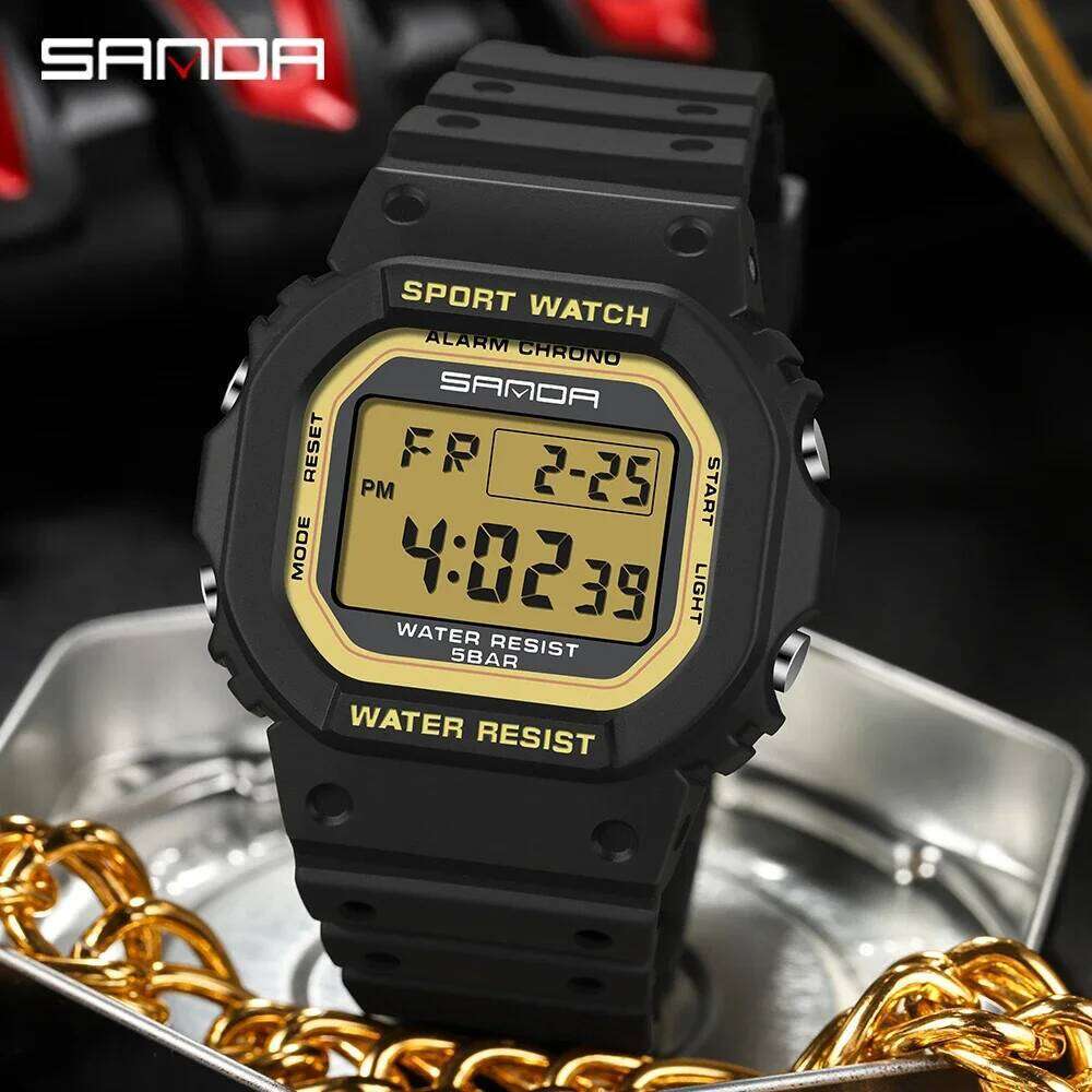 SANDA 2107 Fashion Top Brand G Style Digital Men Waterproof Ms Sport Watches Boy Girl Electronic Watch Relogio Masculino