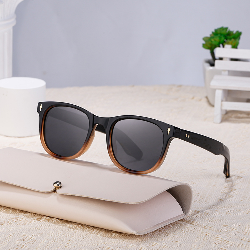 Retro Square Frame Polarized Fishing Special Men's Outdoor Sunglasses Sun Protection Driving Trendy Glasses