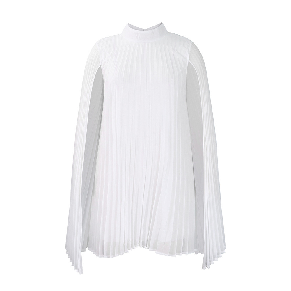 D400 Womens Fashion 2023 New Elegant Fashion Chiffon Pullover Cape Batwing Sleeve Plus Size Dress