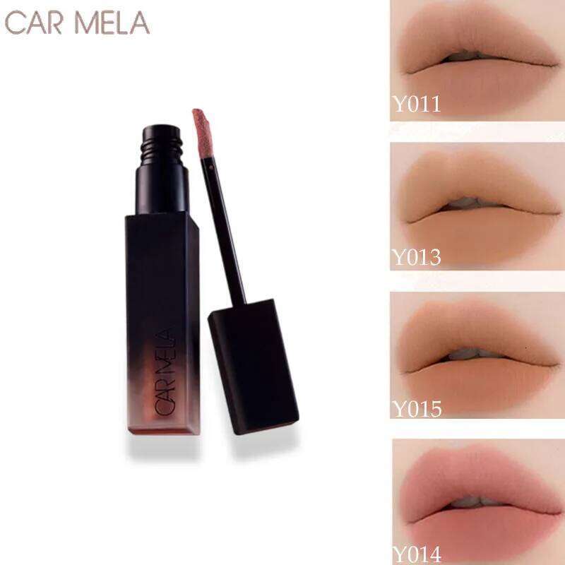 CARMELA Nude Lipstick Matte Velvet Natural Primer Low-saturation Longlasting Mud Full Coverage Lip Make Up W260311