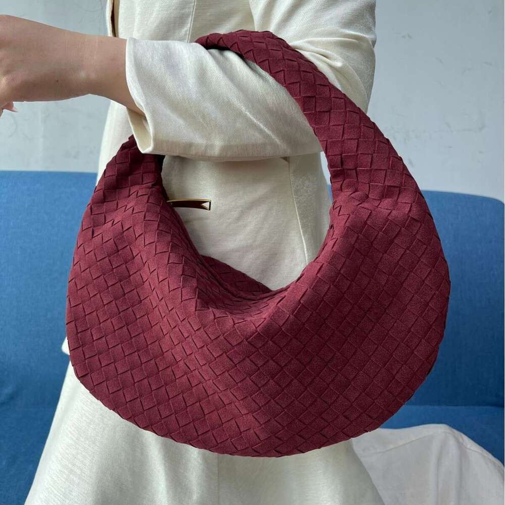 Spring new woven high-end stylish underarm bag for women, large dumpling bag, handbag