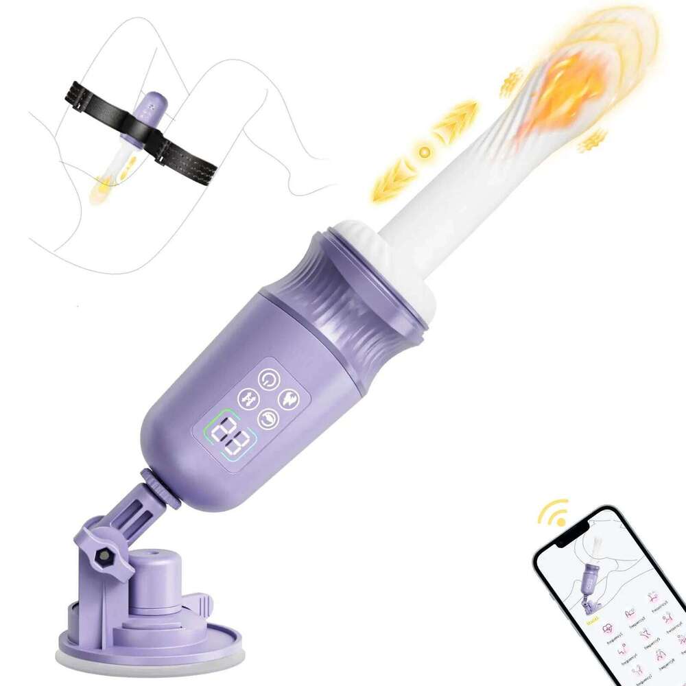 APP Control Machine Thrusting Dildo Vibrator with Heating Function G Spot Clit Stimulation Female Masturbation Adult Sex Toy Z260312