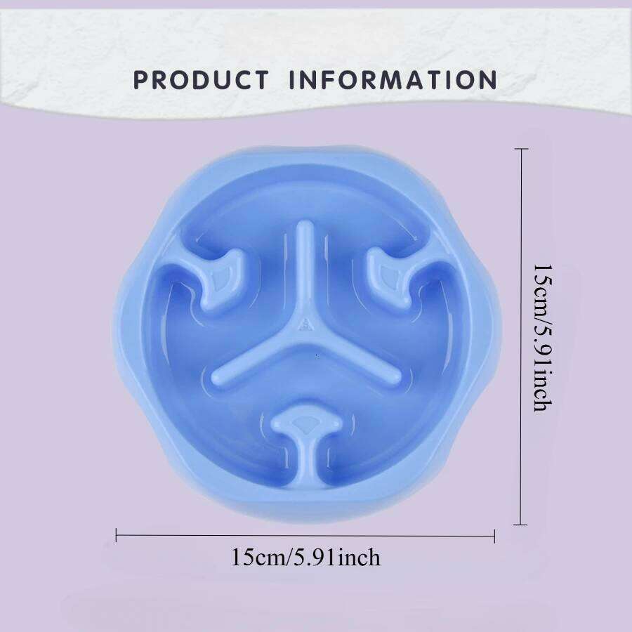 Pet Choking Anti Slip And Spilled Slow Food Rice Dog Bowl, PP Bowl 26Y0312