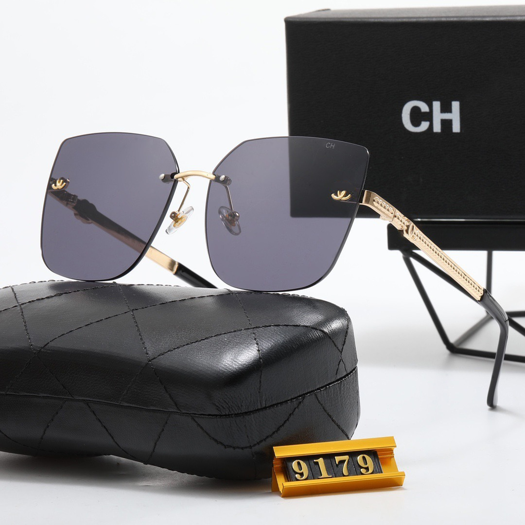 2026 Designer Sunglasses Men Women sunglasses Fashion Classic Frame Head Composite Metal Rimless Optical Frame Sunglasses UV 400 With box