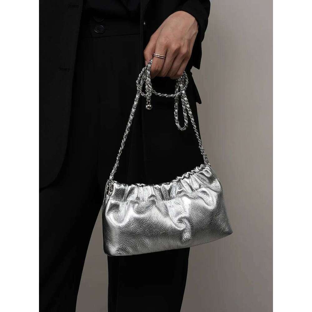 Genuine Leather Women Shoulder Luxury Brand Small Chain Flap Bags For Ladies Handbag Natural Cowskin Female Crossbody Bags