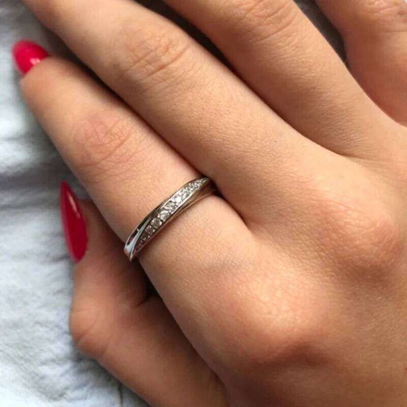 ZHOUYANG Wedding Ring For Women rs Simple Cubic Zirconia Rose Gold Color Fashion Jewelry ZYR314 ZYR317 H260312