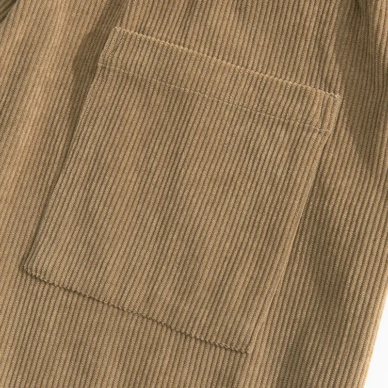 Fall Mens Casual Loose Drawstring Pants - Fashion High-End Hip-Hop Style Premium Corduroy - Trendy Cuffed Pants 260311