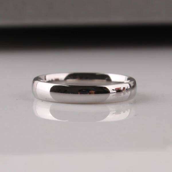 Wide 3mm Light version SILVER color rings Stainless Steel women jewelry finger ring wholesale lots H260312