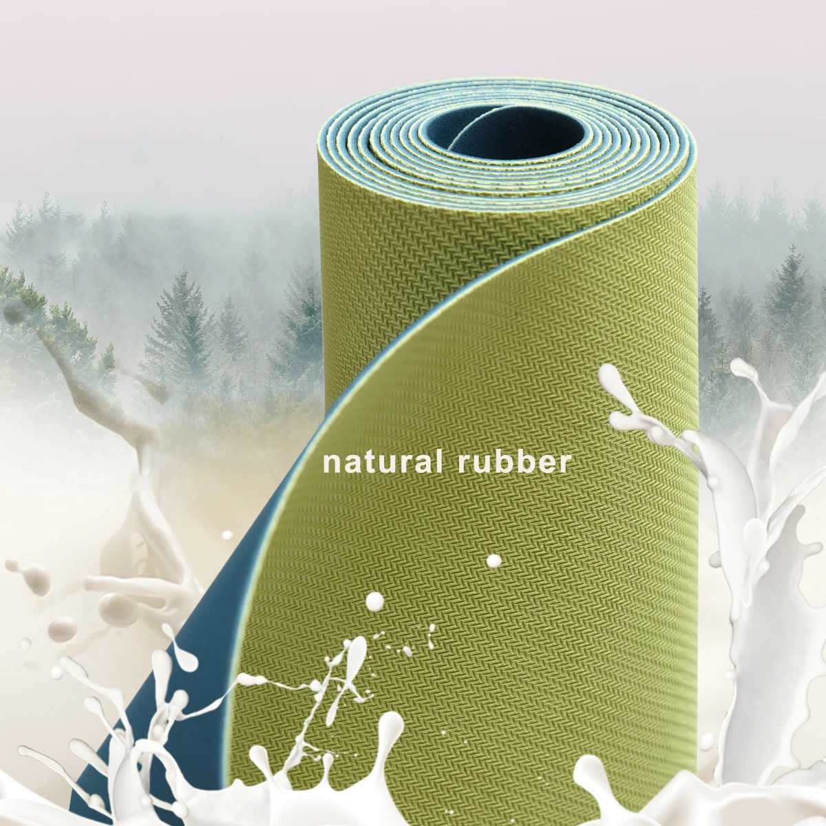Environmentally Friendly Pilates Yoga Training Yellow White Red Black Grey Green Blue Natural Rubber 4mm Pu Yoga Mat M260312