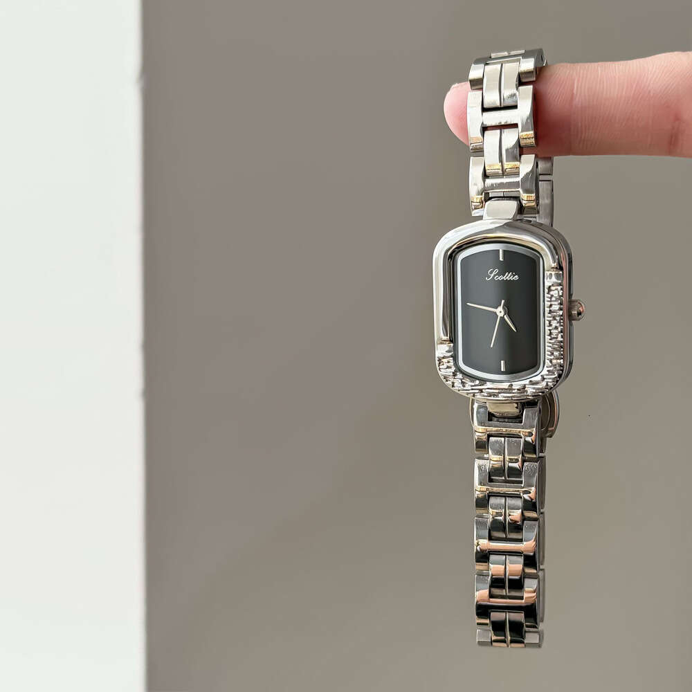 With Box Steel Band Oval Women's Mother-of-Pearl Design Face Waterproof Dainty Watch Free gift