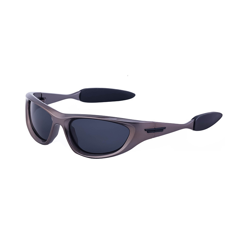 New European American windproof polarized men, personalized Y2K cat-eye sunglasses for women, trendy ins-style sports and cycling glasses