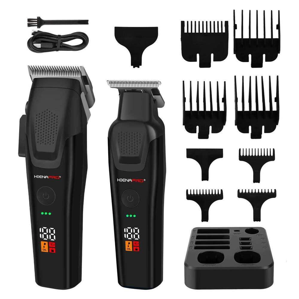 Professional Cordless Men's Barber Kit Electric cutter hair Trimmer Hair Cutting Machine Clipper gift for men C260312