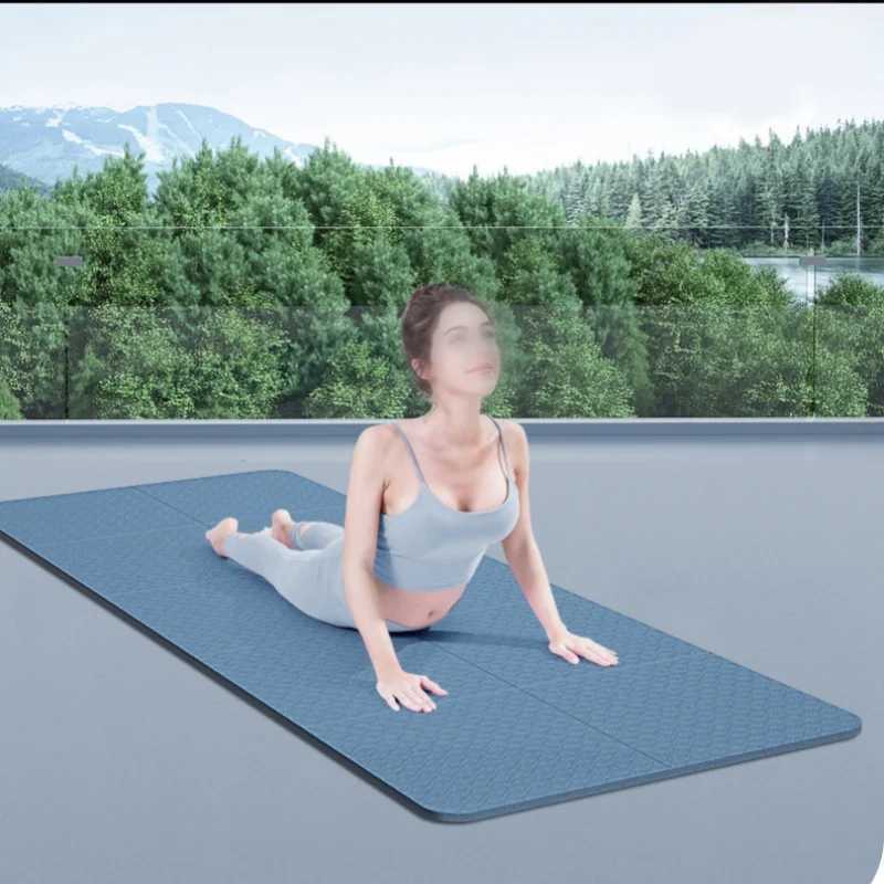 Foldable Yoga Mat Portable Thickened Fitness Mat For Pilates And Floor Exercises Double-sided Non-slip Nap Mat M260312