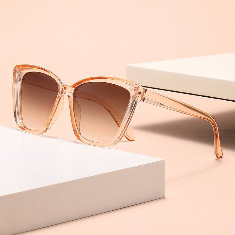 New Fashionable Large Frame Trendy Internet Celebrity Street Style Versatile Cat Eye Sunglasses