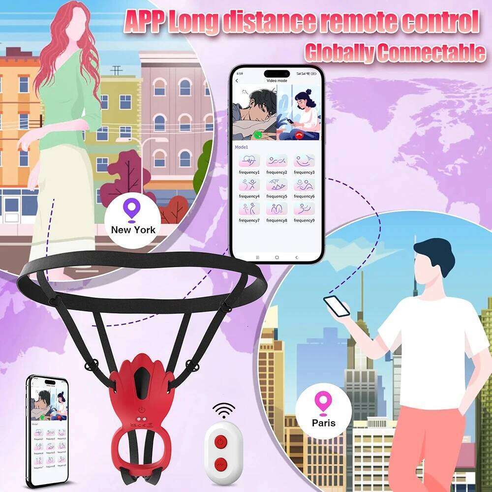 Wireless APP G Spot Vibrator for Women Remote Control Clitoris Stimulator Sex Toys Couple Penis Ring Wear Panty Massager Adult Z260312