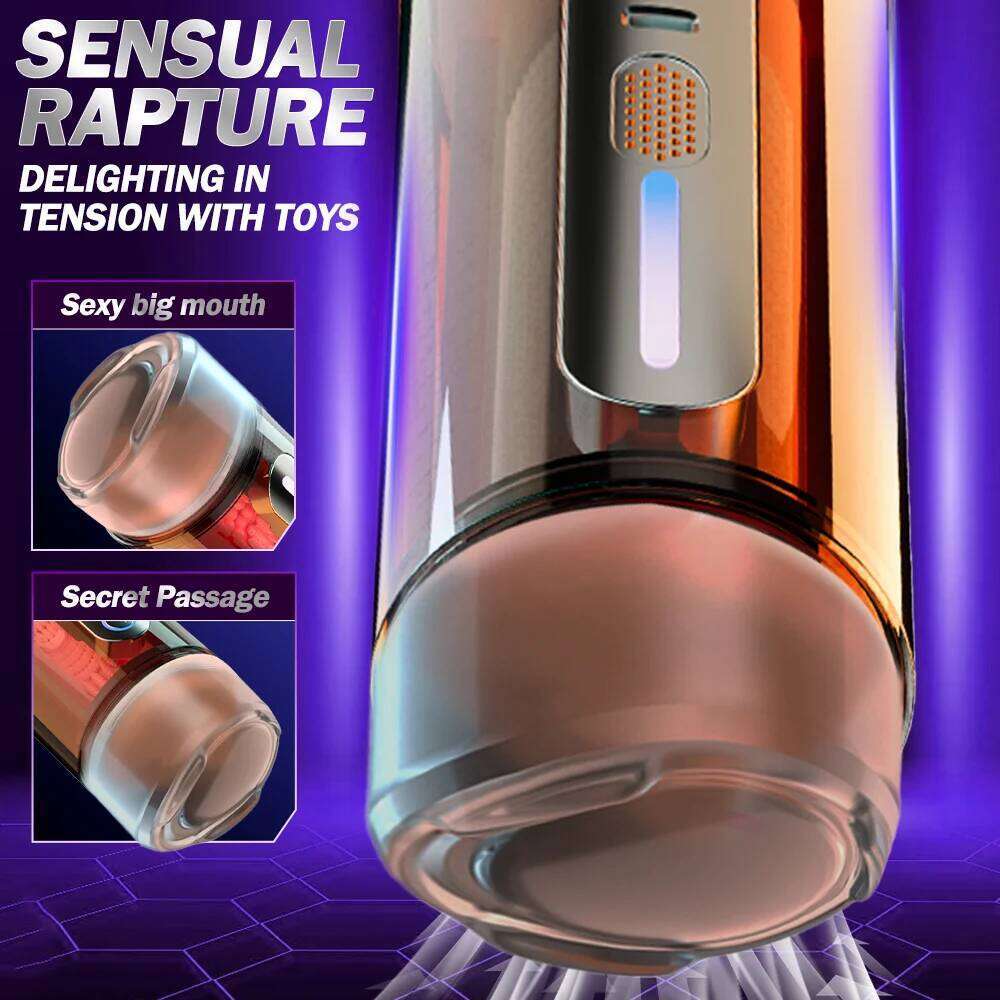 Automatic Male Masturbator Cup Adult Supplies Pocket Pussy Sexy Voice Blowjob Vaginal Penetration Adults Goods for Man Sex Toys Z260312