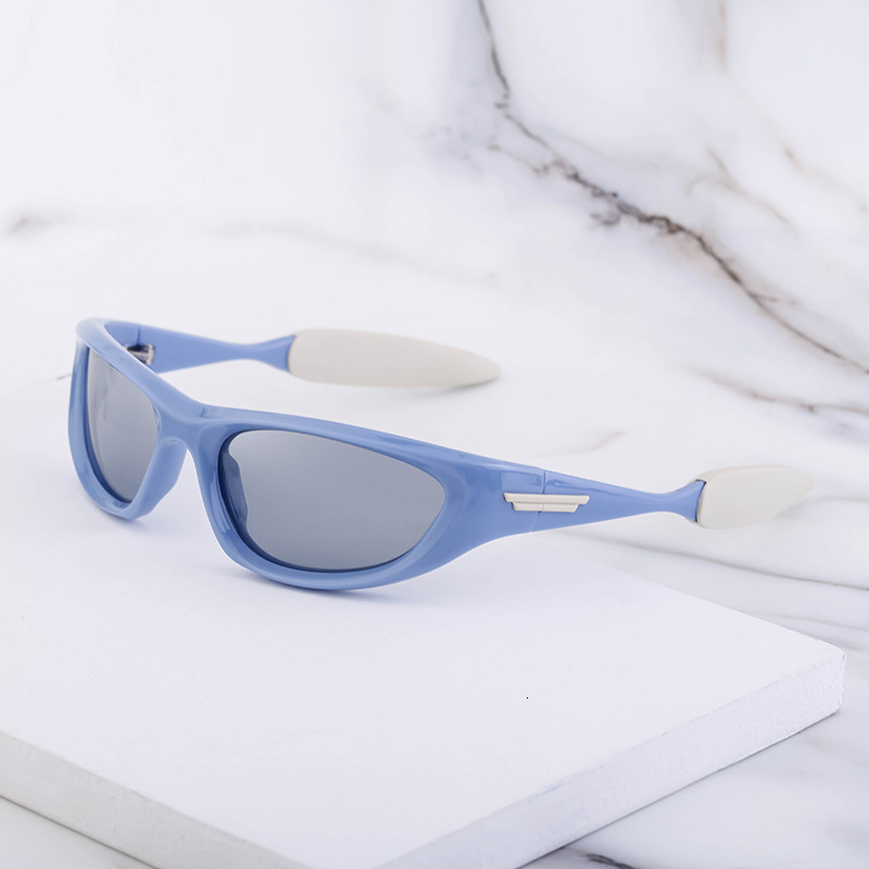 New European American windproof polarized men, personalized Y2K cat-eye sunglasses for women, trendy ins-style sports and cycling glasses