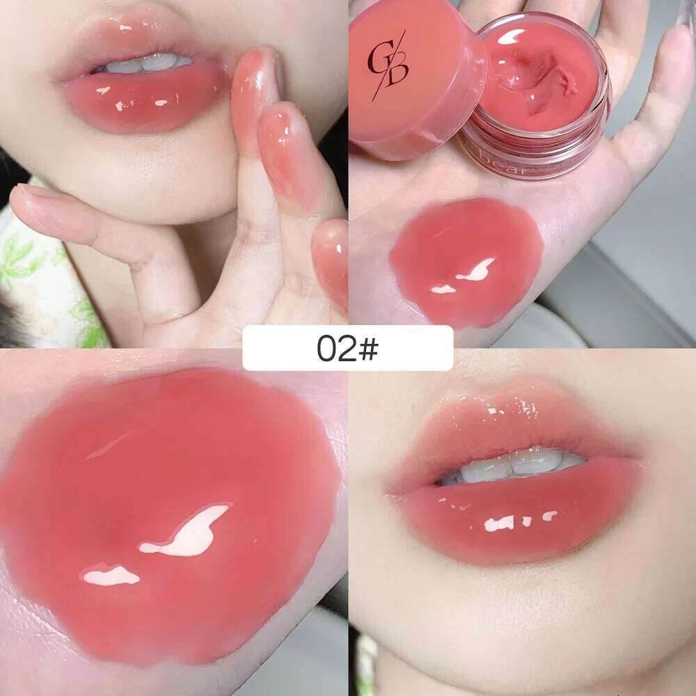 Gege Bear Gloss Moisturizing Lipstick Long Lasting High color rendering Women Lip Tint Face Makeup W260311