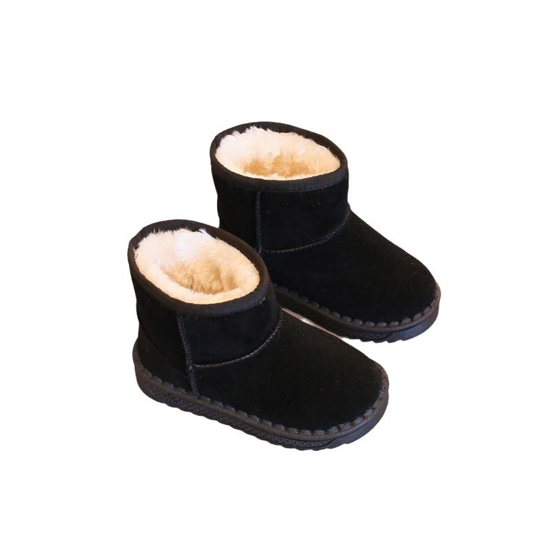 Kids Boots Boys Girls Anti Slip Snow Boots Warm Walkfashion Children's Toddler Boots Winter Cotton Shoes Sizes US8C-US4Y W01098