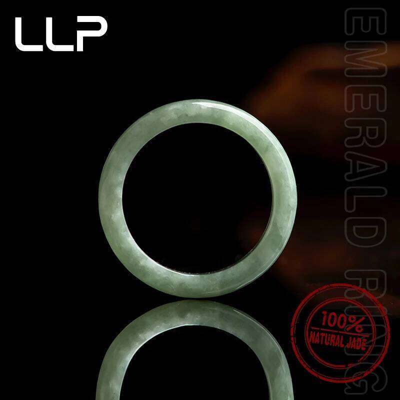 Fashionable Natural Grade A Jadeite Ring High-quality gemstone material fashionable jewelry for daily wear symbolizing good luck H260312