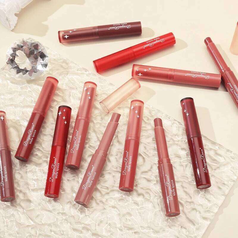 Velvet Matte Waterproof Not Fade Blam Easy To Rotating Lipstick Pen Sexy Rich Color Lip Gloss W260311