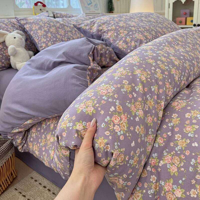 2025 new class A super soft washable four-piece cartoon quilt cover dormitory bed sheet three-piece bedding H260312