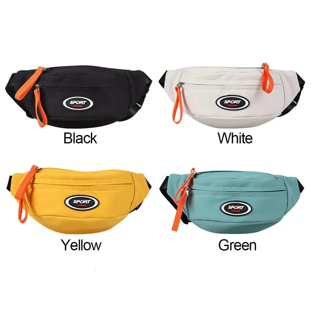 Fashion Cute Childrens Chest Bag One Shoulder Crossbody Fanny Pack Canvas Diagonal Girl Boy Zipper Coin Purse 260311